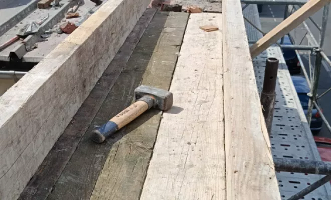 Réalisation de chaînage  béton pour réception de charpente à Tourcoing, Villeneuve-d'Ascq, PILIA