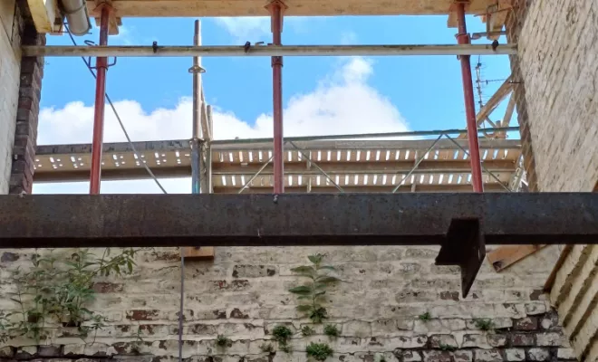 Réalisation de chaînage  béton pour réception de charpente à Tourcoing, Villeneuve-d'Ascq, PILIA